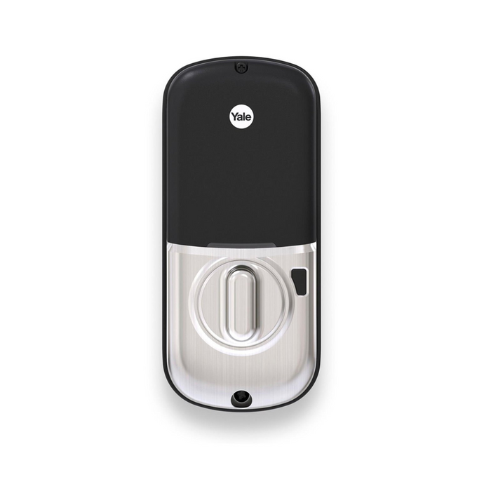 Yale - Real Living Z-Wave Combination and Electronic Smart Door Lock - Satin nickel