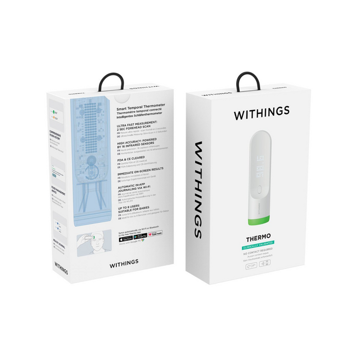 Withings - Thermo Smart Non-Contact Thermometer - White