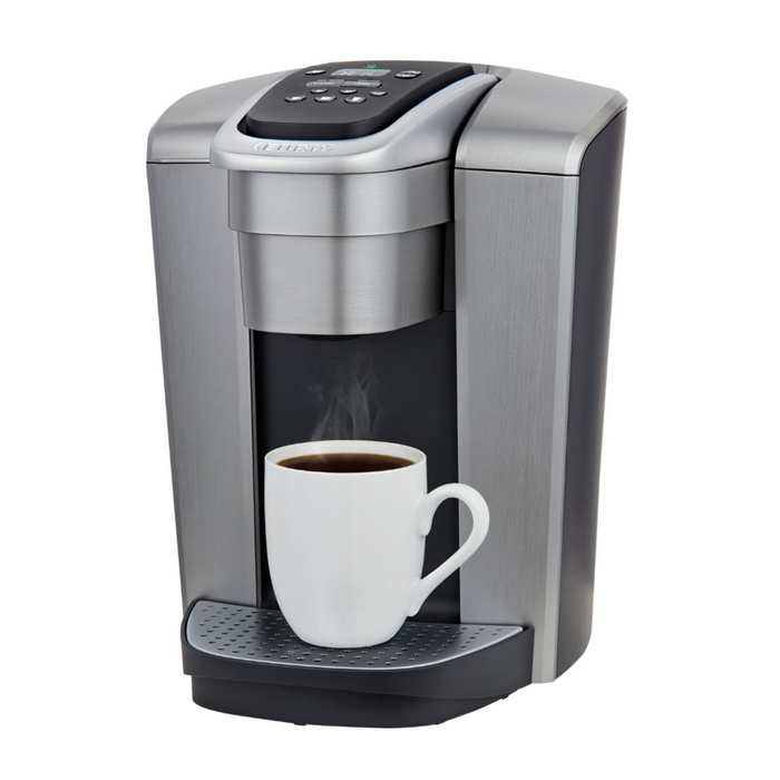 Keurig - K-Elite Single Serve K-Cup Pod Coffee Maker - Brushed Silver