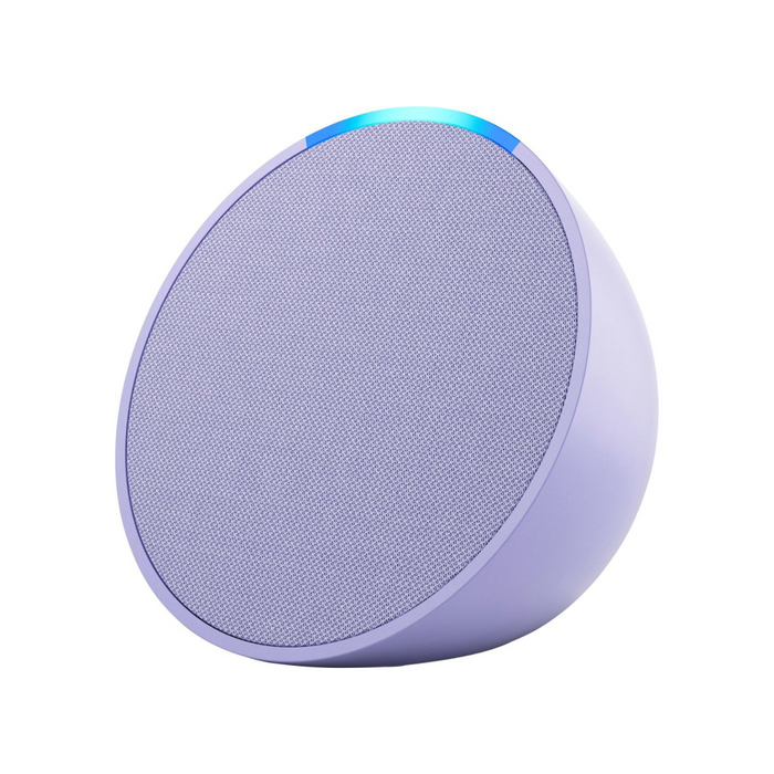 Amazon - Echo Pop (1st Generation) Smart Speaker with Alexa - Lavender Bloom