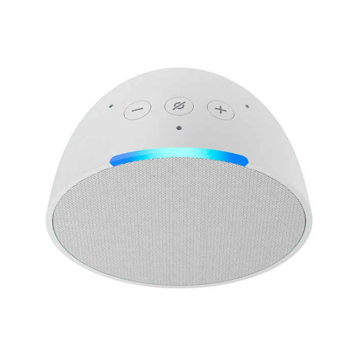 Amazon - Echo Pop (1st Generation) Smart Speaker with Alexa - Glacier White