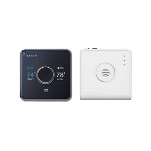 Hub and Active Thermostat Heating and Cooling Pack, Black/White