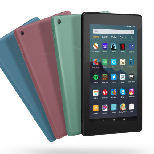 Amazon Fire 7 Tablet - 7' - 1 GB RAM - 32 GB Storage - Black - MediaTek 8163 SoC Quad-core (4 Core) 1.30 GHz microSD Supported - 1024 x 600.