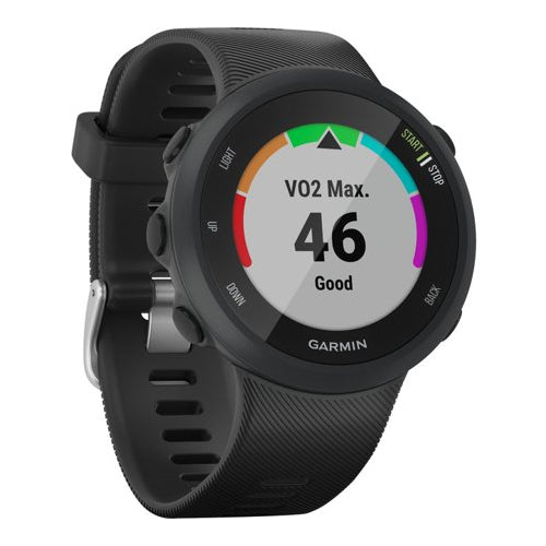Garmin 010-02156-05 Forerunner 45, 42mm Easy-to-use GPS Running Watch with Coach Free Training Plan Support, Black