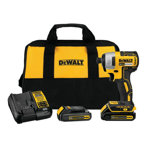 Dewalt DCF787C2 20V MAX Brushless Lithium-Ion 1/4 in. Cordless Impact Driver Kit with (2) 1.3 Ah Batteries