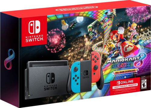 Nintendo Switch - Neon Blue/Neon Red Joy-Con + Mario Kart 8 Deluxe (Do —  Itechdelivered
