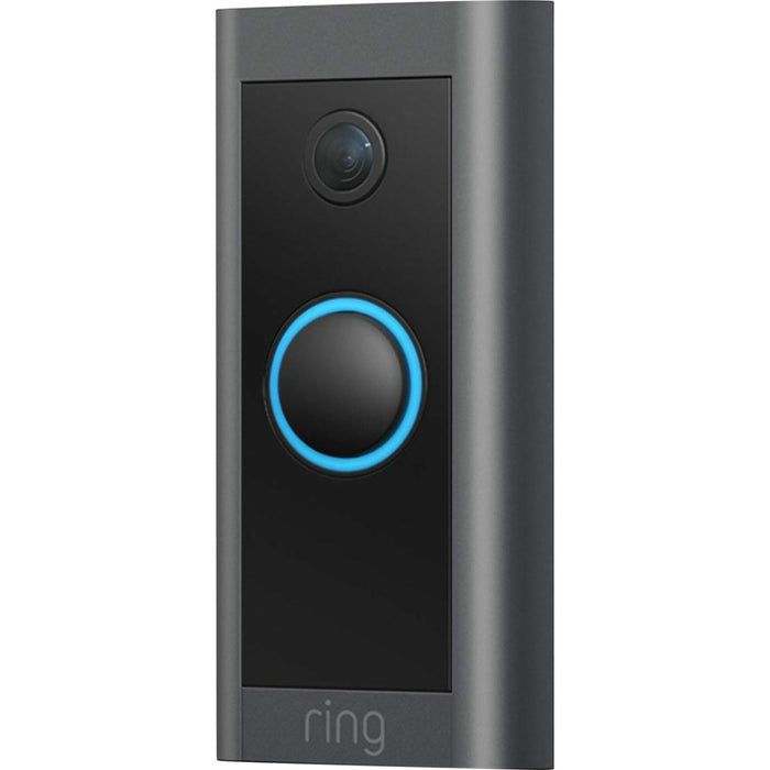 Ring - Wi-Fi Video Doorbell - Wired - Black