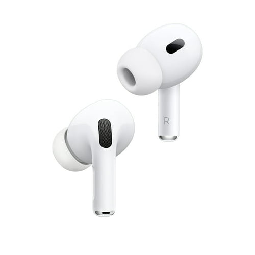 Apple AirPods Pro (2nd Generation) Wireless Earbuds with MagSafe Charging Case. Active Noise Cancelling, Personalized Spatial Audio, Customizable -MQD83AM