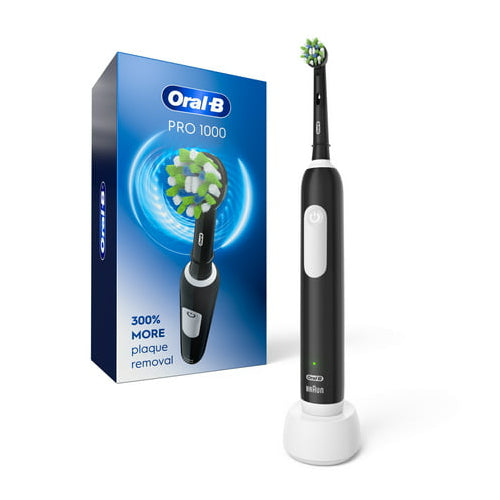 Oral-B Pro Crossaction 1000 Power Rechargeable Electric Toothbrush, Black