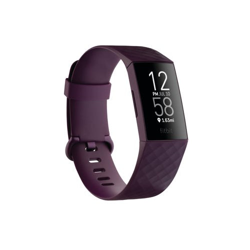 Fitbit - Charge 4 Activity Tracker GPS + Heart Rate - Rosewood