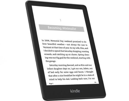 Amazon - Kindle Paperwhite Signature Edition 32 GB - with a 6.8" display, wireless charging, and auto-adjusting front light - 2021 - Black