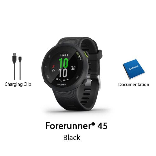 Garmin Forerunner 45 Black Running Watch