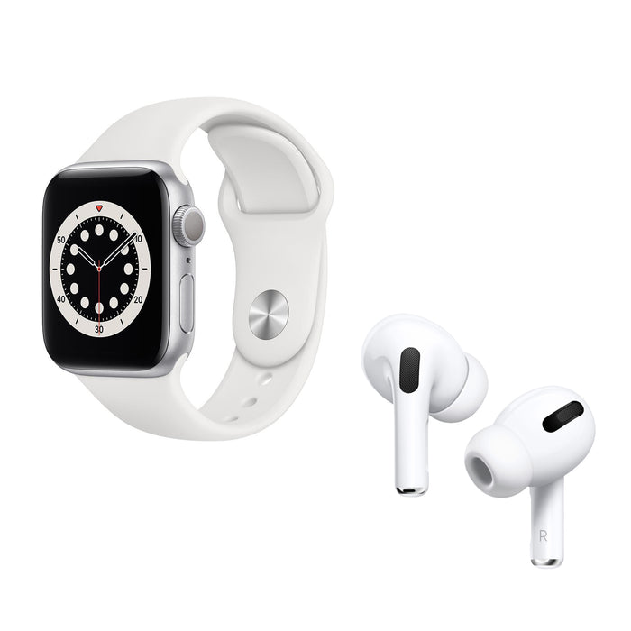 Apple Watch Series 6 GPS 40 mm White + Airpods Pro (Magsafe