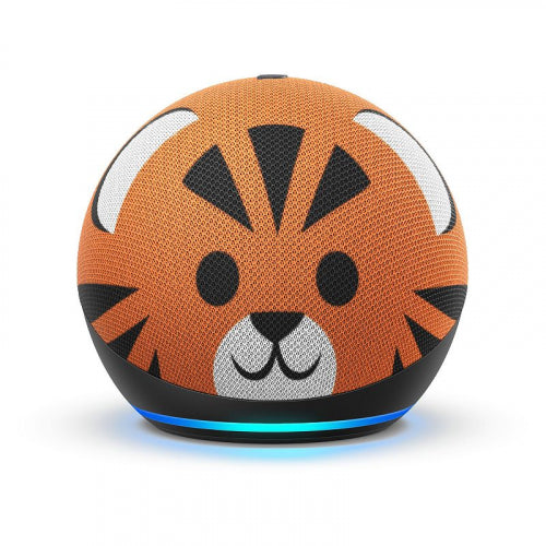 Amazon Echo Dot (4th Gen) Kids Edition Designed for Kids with Parental Controls - Tiger