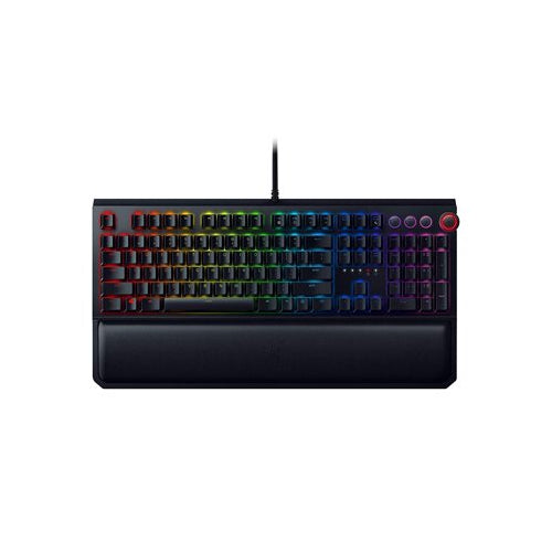 : Esports Gaming Keyboard - Multi-Function Digital Dial with Dedicated Media Controls - Ergonomic Wrist Rest - Razer Orange Mechanical Switches (Tactile and Silent)
