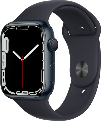 Apple Watch Series 7 (GPS) 45mm Midnight Aluminum Case with Midnight Sport Band - Midnight - MKN53LL/A
