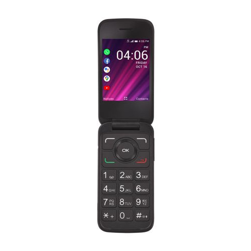 TracFone My Flip 2 4G LTE Prepaid Flip Phone (Locked) - Black - 4GB - Sim Card Included - CDMA