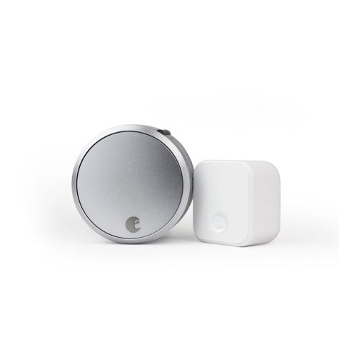 August AUG-SL03-C02-S03 Smart Lock Pro + Connect, Silver