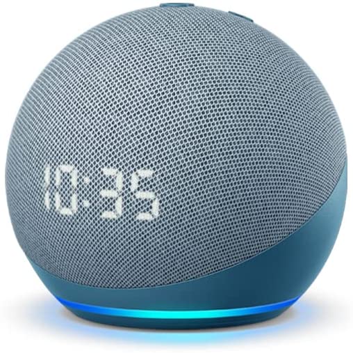 Amazon Echo Dot (4th Gen) Smart Speaker with Clock and Alexa in Twilight Blue, Twighlight blue